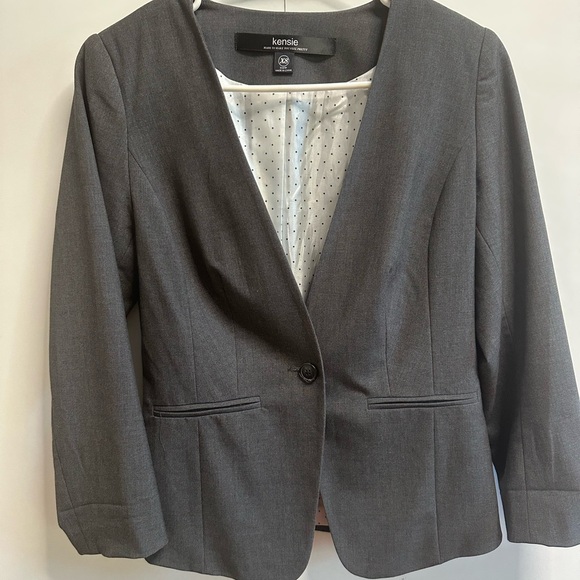Kensie Charcoal Blazer - Picture 2 of 4